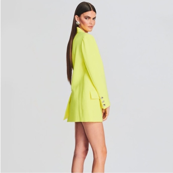 NWT Retrofete Natal Blazer in Neon Yellow - Picture 2 of 4